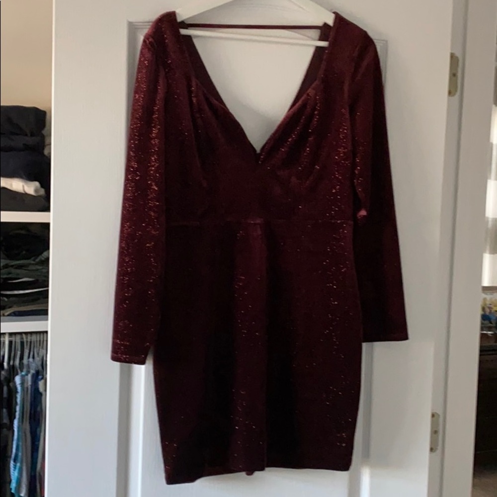 Long sleeve sparkle dress